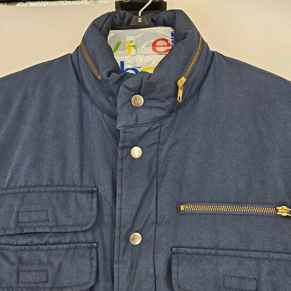 Vintage Sears Fieldmaster Vest Mens Medium Blue Utility Photographer Cargo‎